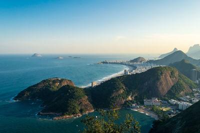 Amazing overview of the southern coast of rio de janeiro in brazil
