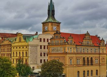 Low angle view of building against sky