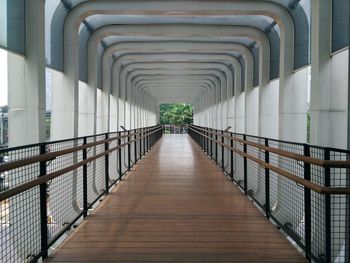 View of empty bridge