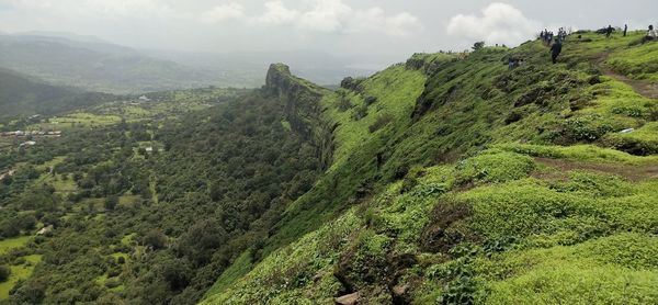 Scenic view of landscape against sky