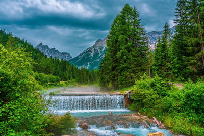 Fischleinbach, a creek in the sexten dolomites in south tyrol in italy.