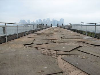 View of pier over sea