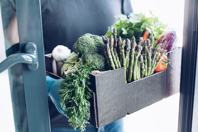 Close-up of vegetables in container