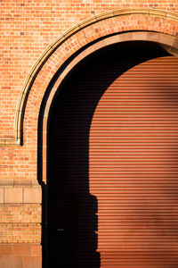 View of brick wall of building