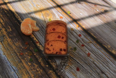 Close-up of food on table