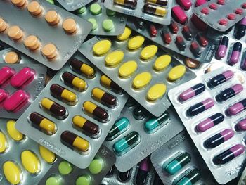 Full frame shot of multi colored pencils