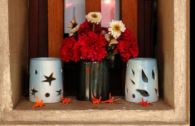 Close-up of flowers in vase