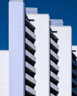 Low angle view of building against clear sky