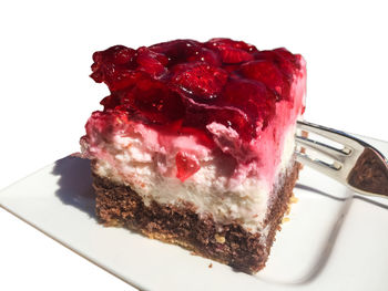 Close-up of ice cream in plate