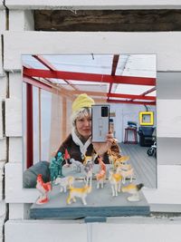 Portrait of woman working