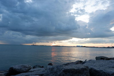 Scenic view of sea against sky