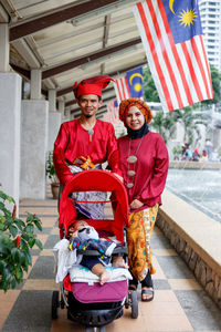 Portrait of a smiling young couple