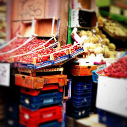 Close-up of market stall for sale