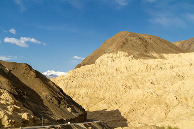 Scenic view of arid landscape against sky