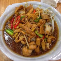 Close-up of soup served in bowl