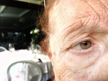 Close-up portrait of woman