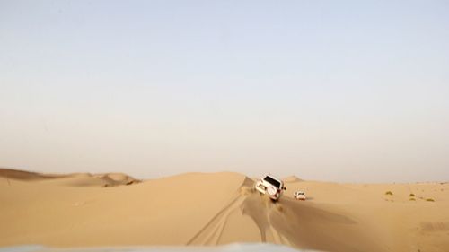 Scenic view of desert against sky