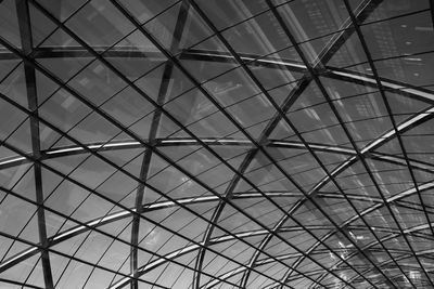 Low angle view of skylight