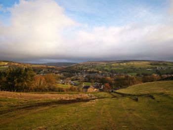 Scenic view of landscape against sky