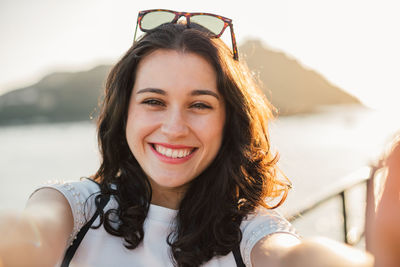 Portrait of smiling young woman