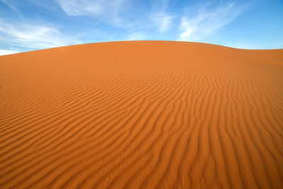Scenic view of desert against sky