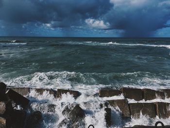 Scenic view of sea against sky