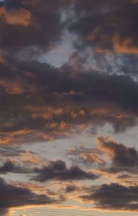 Low angle view of dramatic sky