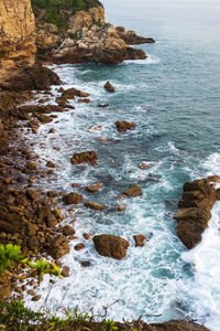 Rocks on beach