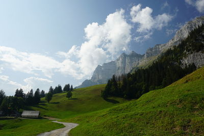 Panoramic view of landscape against sky