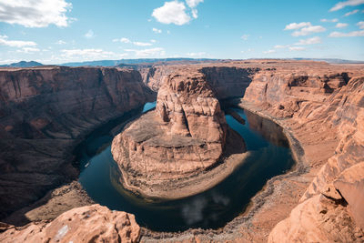 Panoramic view of rock formations