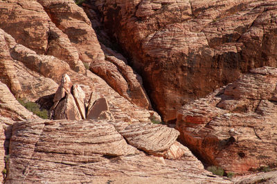 Full frame shot of rock formation. red rock canyon, nevada 