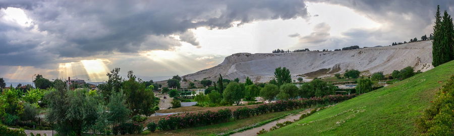 Panoramic view of landscape against sky