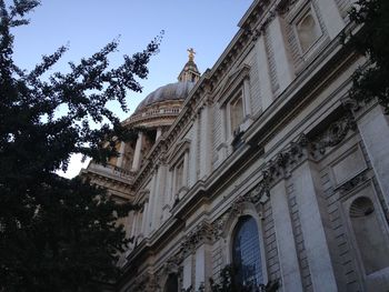 Low angle view of historical building
