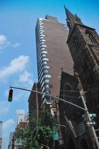 Low angle view of buildings against sky