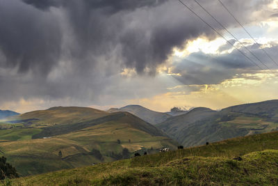 Scenic view of landscape against sky