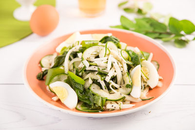 Close-up of salad in plate