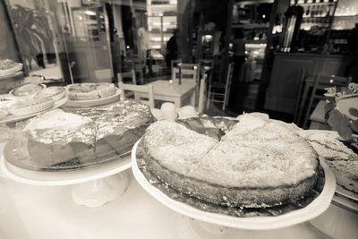 Close-up of food in restaurant