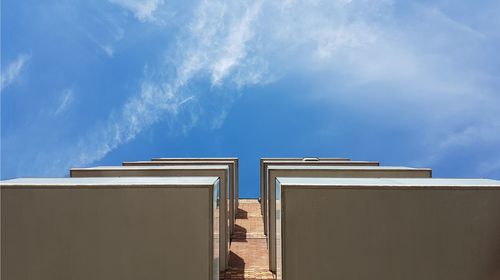 Low angle view of building against sky