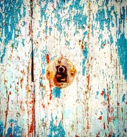 Full frame shot of old weathered door