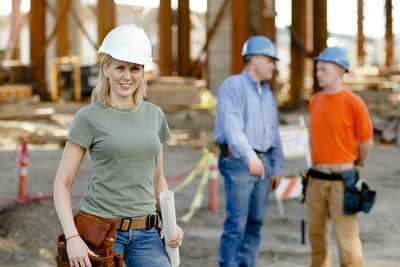 Portrait of people working