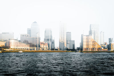 River with city in background