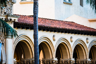 Low angle view of historic building