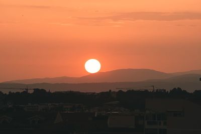 Scenic view of sunset