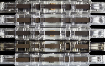 Full frame shot of glass building