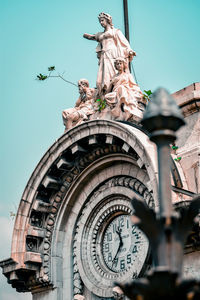 Low angle view of statue