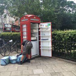 View of telephone booth