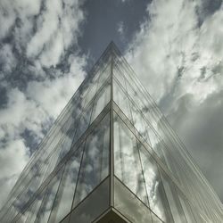 Low angle view of cloudy sky