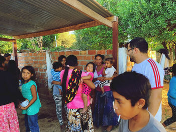 Group of people standing outdoors