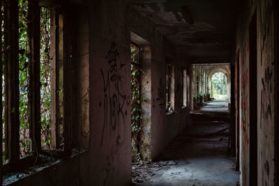 Corridor of old building