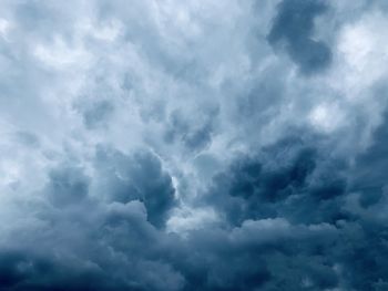 Low angle view of storm clouds in sky